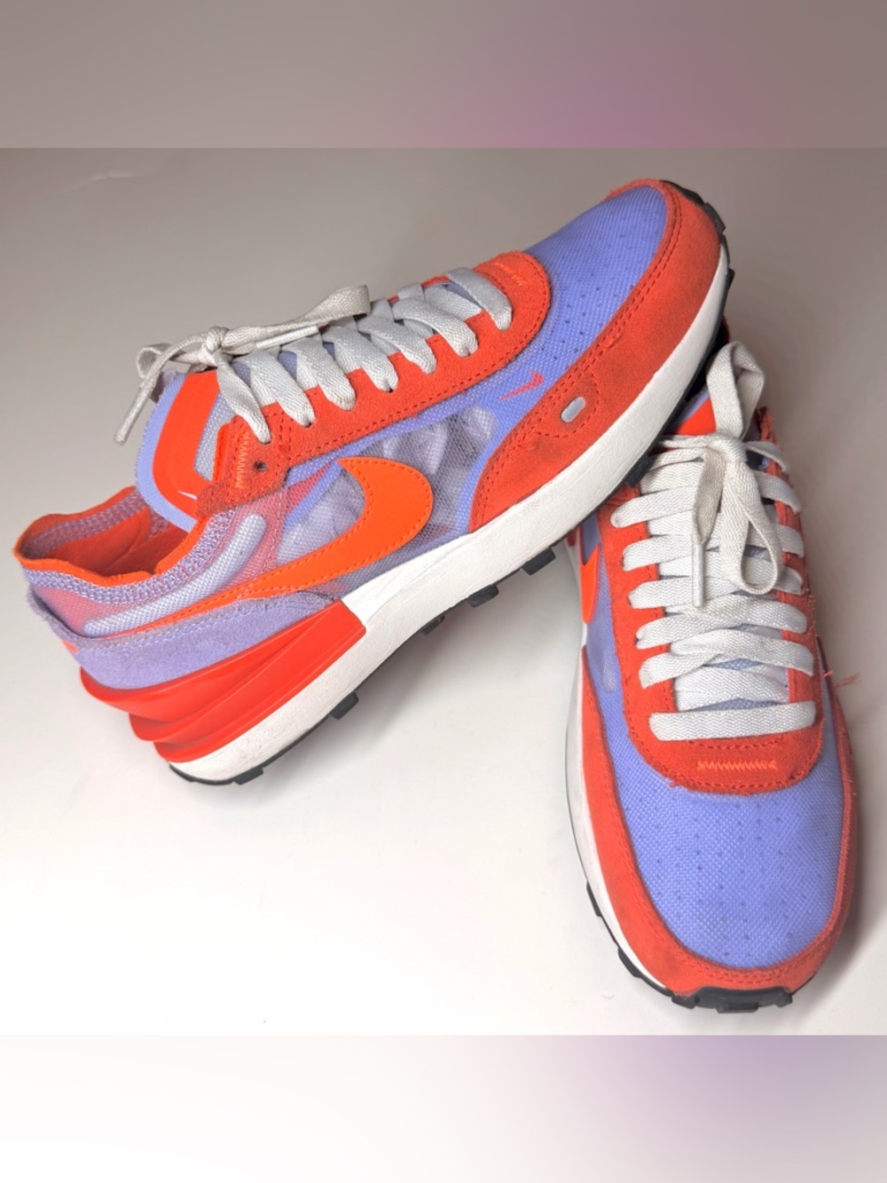 Nike Women’s Waffle One 'Active Fuchsia' DC2533-800 Casual Shoes Size- 7.5 - Picture 3 of 9